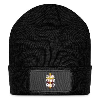 Jesus never Failed - Patch Beanie - black - Front