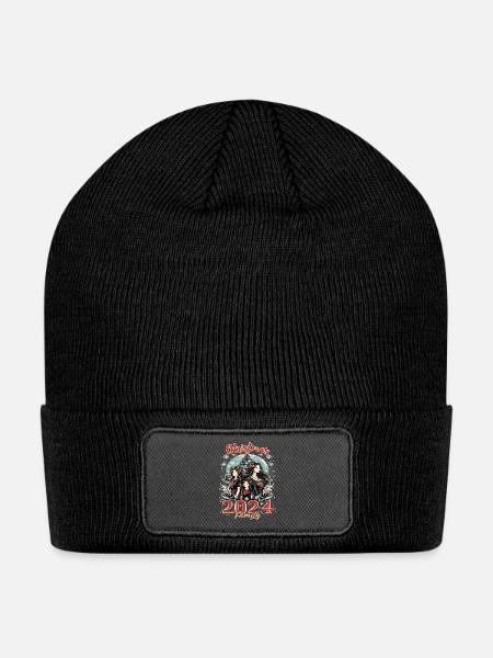 christmas family2024 - Patch Beanie - black