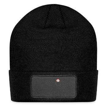 Reindeer Pocket Funny XMas Santa Claus - Patch Beanie - black - Front