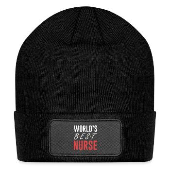 World s B E S T Nurse - Patch Beanie - black - Front