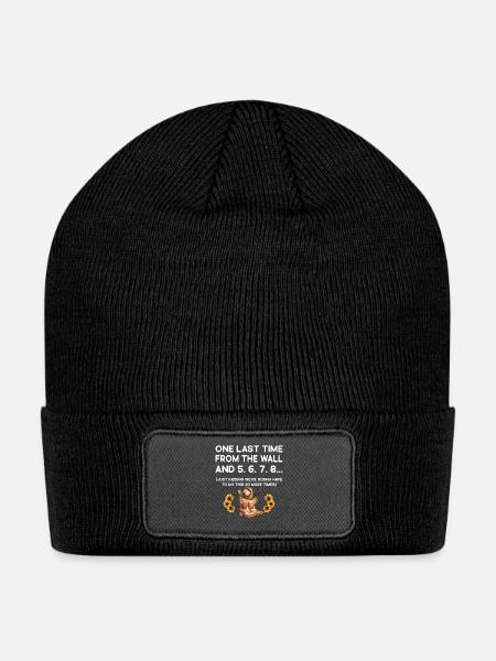 Line Dancing Funny Line Dance - Patch Beanie - black