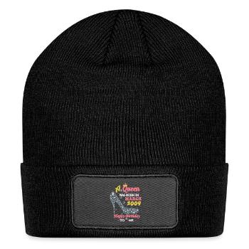 A Queen Was Born In March 2009 Happy Birthday To M - Patch Beanie - black - Front