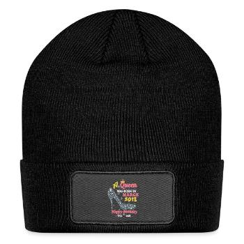 A Queen Was Born In March 2013 Happy Birthday To M - Patch Beanie - black - Front