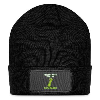 I'm just here for the Asparagus for Asparagus love - Patch Beanie - black - Front