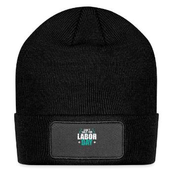 Can't wait for Labor Day - Patch Beanie - black - Front