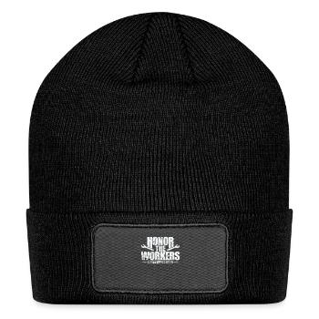 Honour the Workers Happy Labor Day - Patch Beanie - black - Front