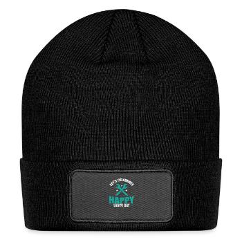 Let's Celebrate Happy Labor Day - Patch Beanie - black - Front