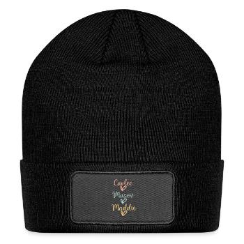 This Mama Wears Her Heart on Her Sleeve - Patch Beanie - black - Front