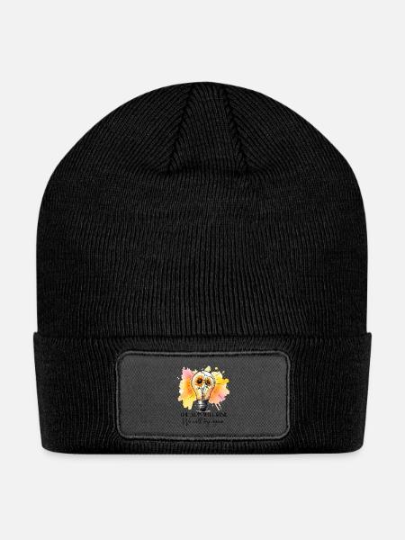 The Sun will Rise, We Will Try Again - Patch Beanie - black