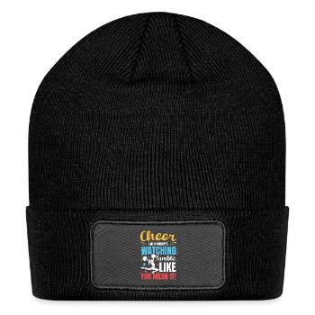 Cheer Like Nobody's Watching for a cheerleader - Patch Beanie - black - Front