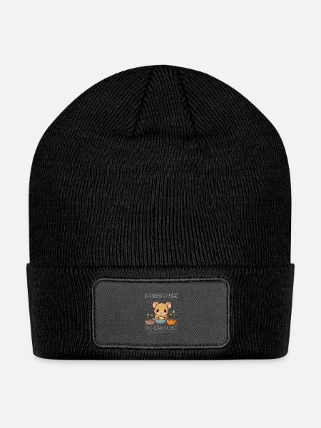 Dormouse Dormouse Dormouse - Patch Beanie - black