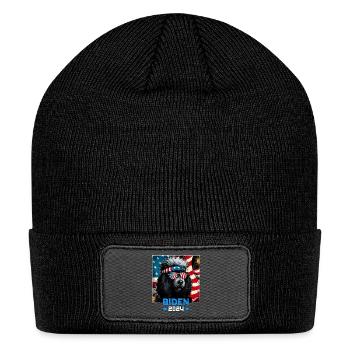 President Biden 2024 Puli Dog - Patch Beanie - black - Front
