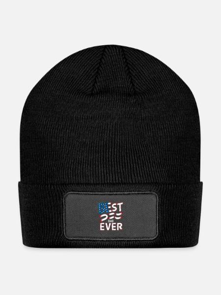 BEST DAD EVER - Patch Beanie - black