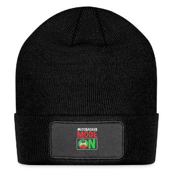 Nutcracker Christmas Toy Soldier Nutcracker Mode - Patch Beanie - black - Front