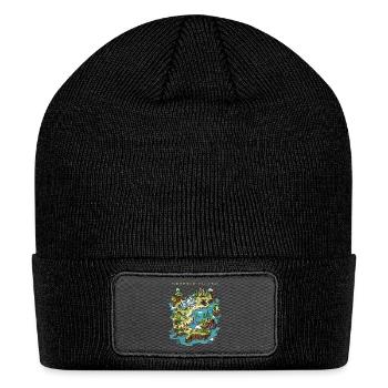 Cryptid Bigfoot Loch Ness Monster Mothman Jersey - Patch Beanie - black - Front