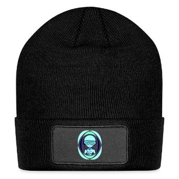 Cool DJ Alien Extraterrestrial Music Club Party - Patch Beanie - black - Front