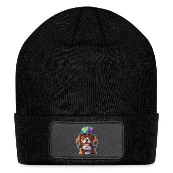 Cavalier King Charles Spaniel Snapback Cap Dog - Patch Beanie - black - Front