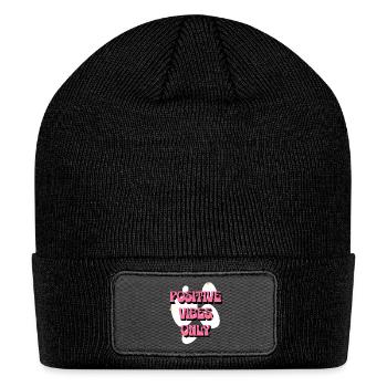 Positive Vibes Only Positive Affirmations Women - Patch Beanie - black - Front