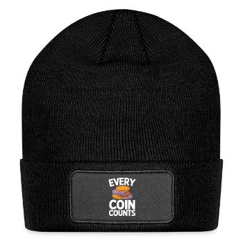 Every Coin Counts Numismatics Enthusiast - Patch Beanie - black - Front