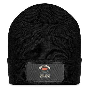Collecting Coins Makes Cents To Me - Patch Beanie - black - Front