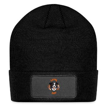 Cute and Loyal Dog Lover - Patch Beanie - black - Front