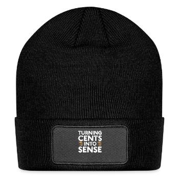 Numismatics Coin Collector Passion - Patch Beanie - black - Front