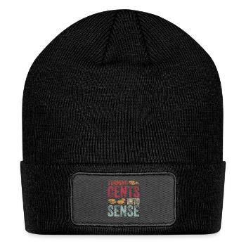 Numismatics Coin Collector Passion - Patch Beanie - black - Front