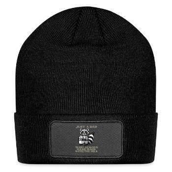 Just A Dad Who Always Came Back With The Milk Fun - Patch Beanie - black - Front