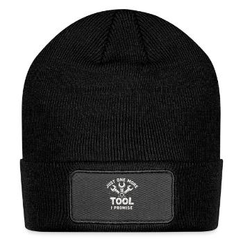 Just One More I Calfunter Craftsmanship - Patch Beanie - black - Front