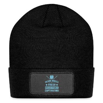 Sushi Japan Eat Sushimeal Meal - Patch Beanie - black - Front