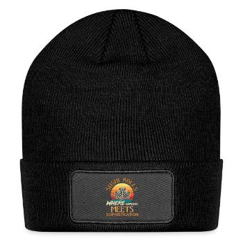 Sushi Japan Eat Sushimeal Meal - Patch Beanie - black - Front