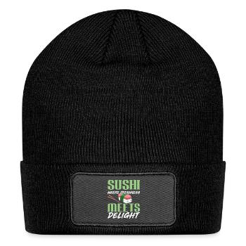 Sushi Japan Eat Sushimeal Meal - Patch Beanie - black - Front