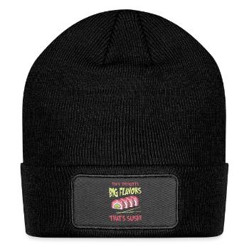 Sushi Japan Eat Sushimeal Meal - Patch Beanie - black - Front