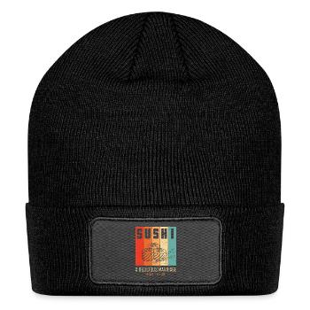 Sushi Japan Eat Sushimeal Meal - Patch Beanie - black - Front