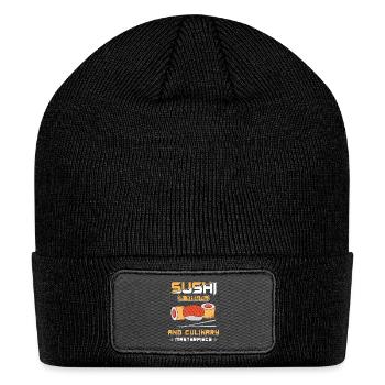 Sushi Japan Eat Sushimeal Meal - Patch Beanie - black - Front