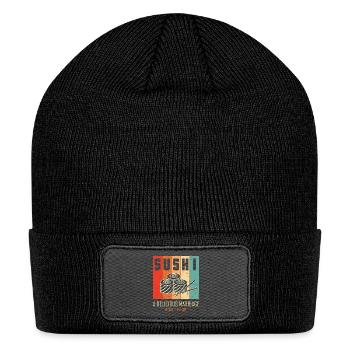 Sushi Japan Eat Sushimeal Meal - Patch Beanie - black - Front