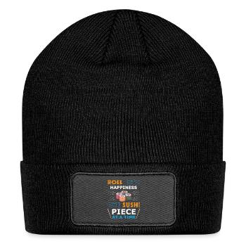 Sushi Japan Eat Sushimeal Meal - Patch Beanie - black - Front
