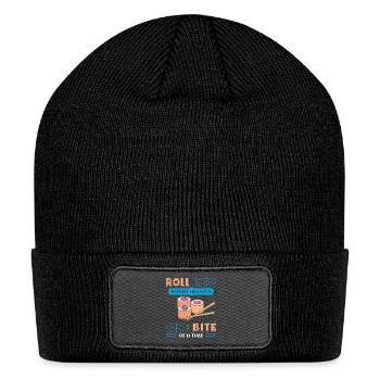 Sushi Japan Eat Sushimeal Meal - Patch Beanie - black - Front