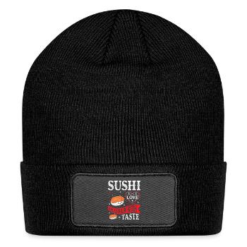 Sushi Japan Eat Sushimeal Meal - Patch Beanie - black - Front