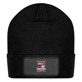 The Only Thing I Love More Than Quilting Sewing Qu - Patch Beanie - black - Front
