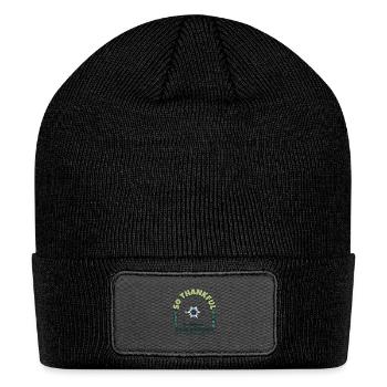 So Thinkfull for your kidness - Patch Beanie - black - Front