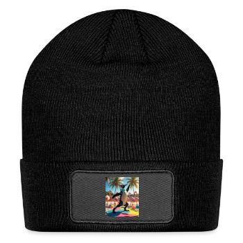 Prints for all - Patch Beanie - black - Front