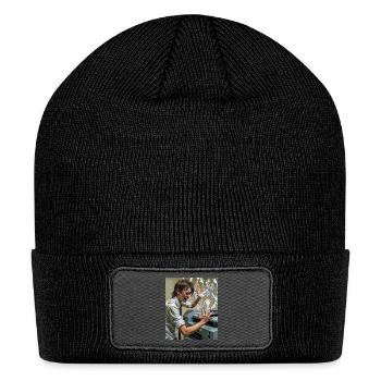 Prints for all - Patch Beanie - black - Front