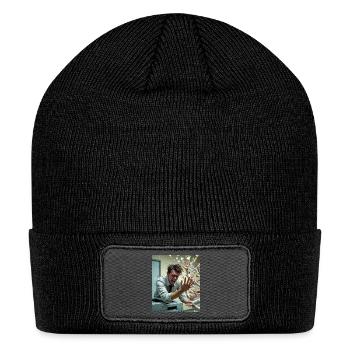 Prints for all - Patch Beanie - black - Front