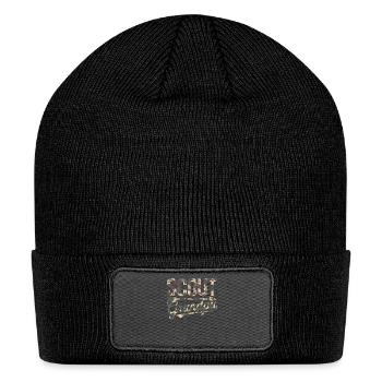 Scout Leader Scouting Camping Adventure - Patch Beanie - black - Front