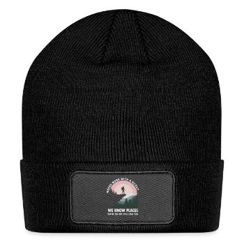 Scout Leader Scouting Camping Adventure - Patch Beanie - black - Front