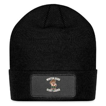 Scout Leader Scouting Camping Adventure - Patch Beanie - black - Front