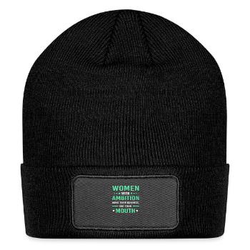 Women Entrepreneur Small Business Owner - Patch Beanie - black - Front