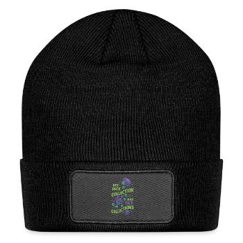 Dice Hoarding Goblin Shiny Math Rocks Dice Goblin - Patch Beanie - black - Front