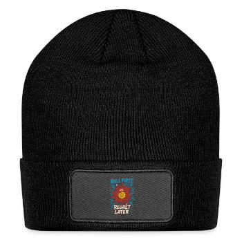 Dice Hoarding Goblin Shiny Math Rocks Dice Goblin - Patch Beanie - black - Front